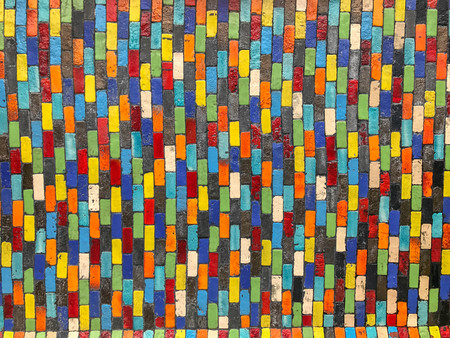 ceramic many color on wall use for background