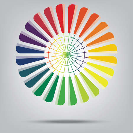 wheel rainbowのイラスト素材