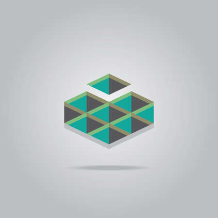 heart triangle boxのイラスト素材