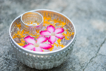Songkran traditionの写真素材