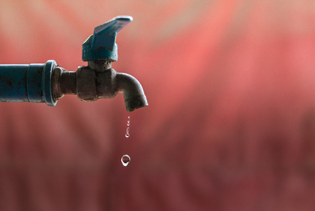 Faucets water dropの写真素材
