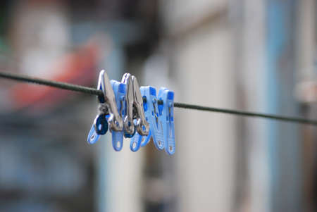 Clothespin at the rope