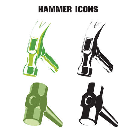 Front hammer icon illustration.のイラスト素材