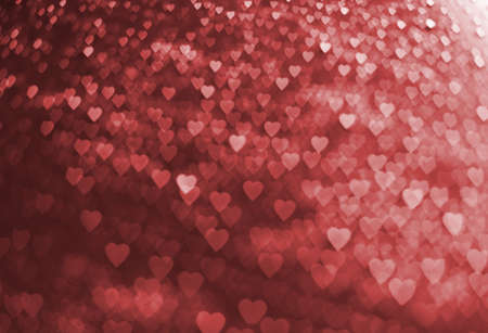 Abstract hearts bokeh backgroundの写真素材