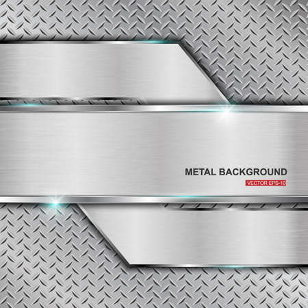 Metal background.Vector illustrationのイラスト素材