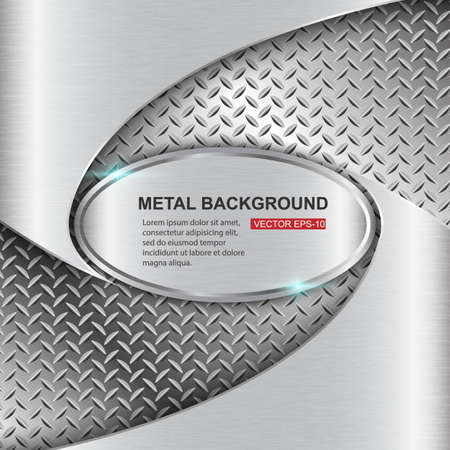 Metal background.Vector illustrationのイラスト素材