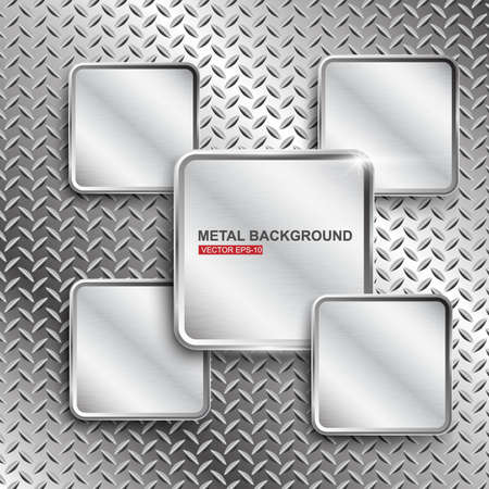 Metal background.Vector illustrationのイラスト素材