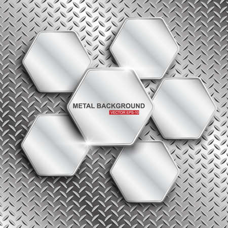 Metal background illustrationのイラスト素材