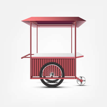 food cart illustrationのイラスト素材
