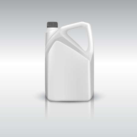 Blank plastic canister for motor oil,Vector eps10のイラスト素材