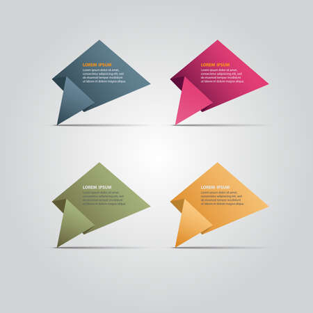 Paper number options template, Vector design template,のイラスト素材