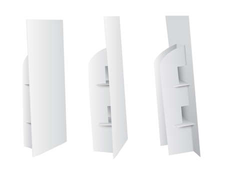 Promotion board banner stands.Vector illustration.のイラスト素材