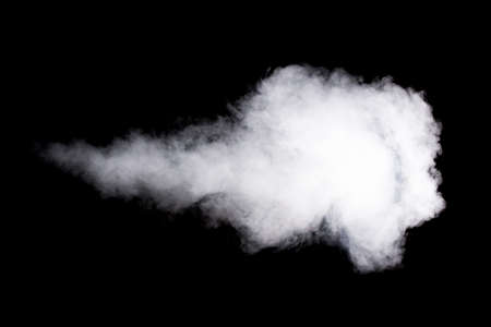 smoke on black backgroundの写真素材