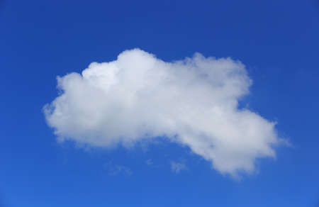 White cloud in the blue sky