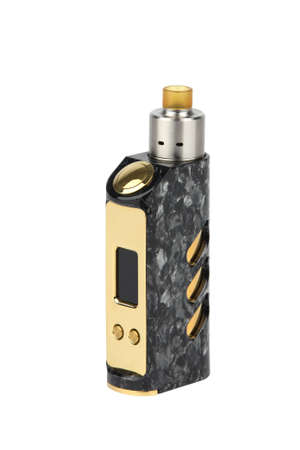 Electric cigarette on white background