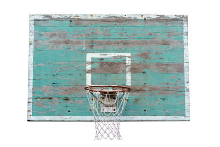 Basketball hoop isolated.