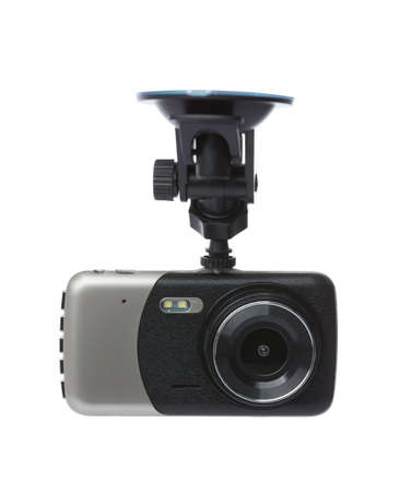Dash camera isolated on white background