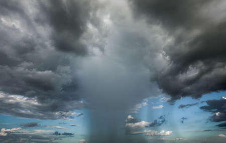 rain cloud backgroundの写真素材