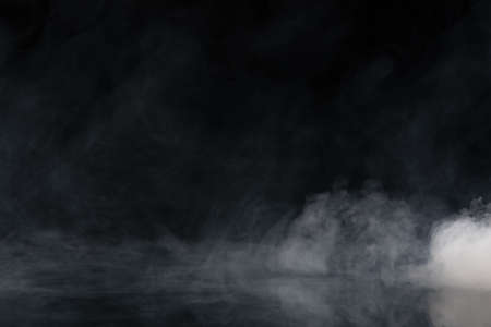 Abstract Smoke on black Backgroundの写真素材