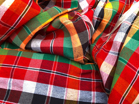 Pattern of the loincloth. Scottish plaid. textile pattern background.の写真素材