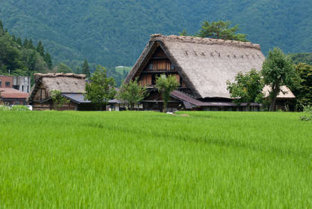 gassho-zukuri Japanese house, Shirakawa-go, Japanのeditorial素材