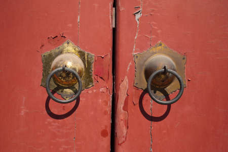 Old Ancient Chinese door in Beijing, China