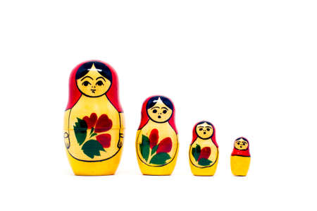 Russian nesting dolls ( babushkas or matryoshkas)の写真素材