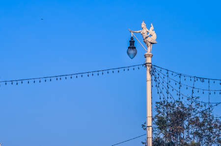 street lamp of art in thailand