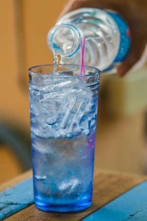 Water glassの写真素材