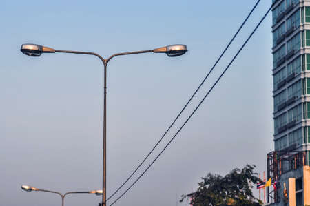 street lamp of art in thailandの写真素材