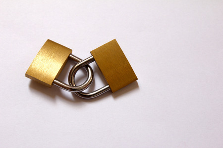lock together with white background