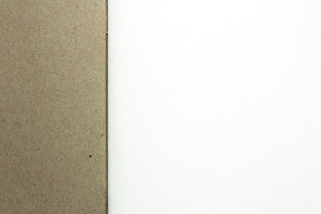 Blank note with brown paperの写真素材