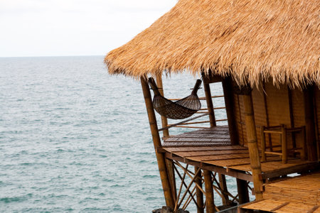 Hammock on seasideのeditorial素材