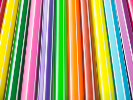 Abstract background from row of colorful pen