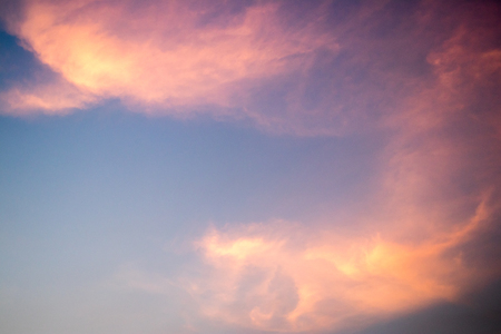 Beautiful cloud sky background in twilight color