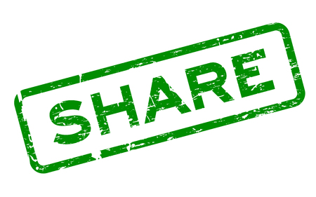 Grunge Green Share Square Rubber Seal Stamp On White Backgroundのイラスト 素材 ストックフォト 写真素材のstock Foto ストックドットフォト