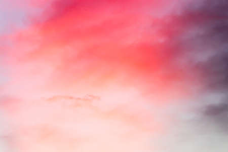 Beautiful color light sky with cloud background from sunsetの写真素材