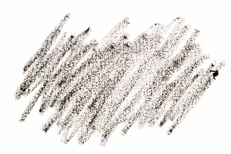 Oil pastel drawing in line stain shape on white paper backgroundの写真素材