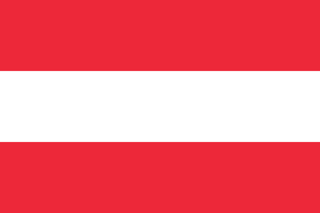 National flag of country Austria (red and white color)のイラスト素材