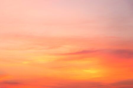 Beautiful color light sky with cloud background from sunsetの写真素材