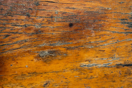 Grunge old brown wood textured background for decoration with copy spaceの写真素材