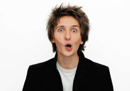 Surprised manの写真素材