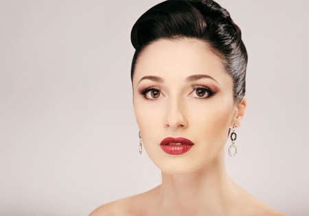 Beautiful Girl. hairstyleの写真素材