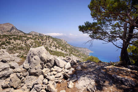 Beautiful greece, wonderful island and sea.の写真素材