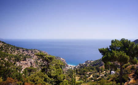 Beautiful greece, wonderful island and sea.の写真素材