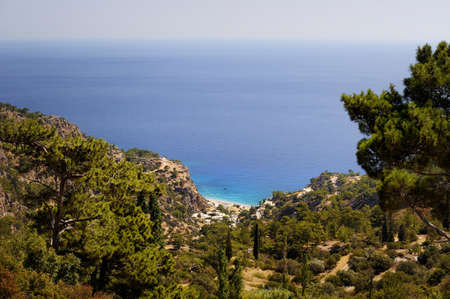 Beautiful greece, wonderful island and sea.の写真素材