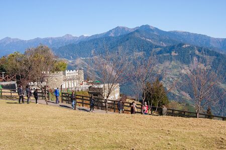 CINGJING  TAIWAN JANUARY 16 2013: Cingjing farm in Cingjing Cingjing farm has become the most attractive tourist point in Taiwan.のeditorial素材