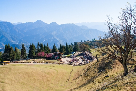 CINGJING  TAIWAN JANUARY 16 2013: Cingjing farm in Cingjing Cingjing farm has become the most attractive tourist point in Taiwan.のeditorial素材