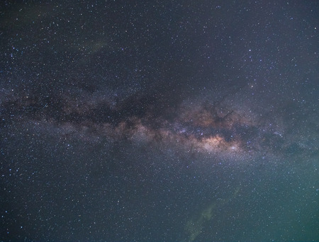 A night sky full of star and visible milky wayの写真素材
