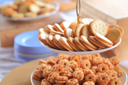 Crunchy fresh biscuitsの写真素材